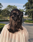 Fashion Green Large Bowknot Fabric Double-layer Hairpin Hair Rope