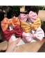 Fashion Light Pink Hair Rope Large Bow Double Layer Alloy Fabric Hairpin Hair Rope