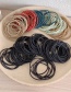 Fashion 100 Black Morandi Color Durable High Elastic Hair Rope