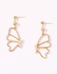 Fashion Pearl Diamond And Pearl Butterfly Hollow Earrings