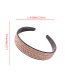 Fashion White Diamond-insulated Resin Anti-skid Toothed Broad-brimmed Headband