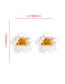 Fashion Yellow Flower Hit Color Alloy Earrings