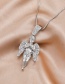 Fashion Silver Angel Necklace In Copper With Zircon
