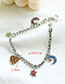 Fashion Color Alloy Diamond Moon Star Love Bracelet