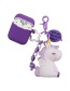Fashion Purple + Headphone Bag Rainbow Horse Unicorn Wireless Headphone Silicone Case