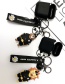 Fashion Bear Police + Black Headphone Case Small Daisy Printed Animal Wireless Earphone Silicone Case (2nd Generation)