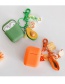 Fashion Papaya + Orange Headphone Case Durian Avocado Wireless Bluetooth Headset Silicone Storage Box