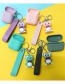 Fashion Green Mouse + Mint Green Headphone Case (1st Generation) Mouse Apple Wireless Bluetooth Headset Silicone Case