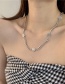 Fashion Silver Stainless Steel Smile Chain Necklace