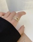 Fashion Sequins (no. 7) Open Gold Plated Sequined Diamond Ring