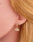 Fashion Eye Cross-eye Copper-set Zircon Openwork Earrings