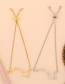 Fashion Golden Copper Inlaid Zircon Constellation Polaris Bracelet