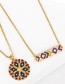 Fashion Strip Geometric Striped Snowflake Copper Inlaid Zircon Necklace