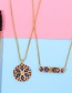 Fashion Strip Geometric Striped Snowflake Copper Inlaid Zircon Necklace