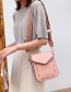 Fashion White Chain Bronzing Letter Wide Shoulder Strap Shoulder Messenger Bag