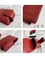 Fashion Red Lipstick Bag With Makeup Mirror Snap
