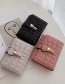 Fashion Pink 3 Fold Stone Pattern Multifunction Wallet