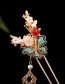 Fashion Color Mixing Butterfly Flower Pearl Tassel Geometric Hollow Hairpin Ear Clip