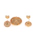 Fashion Golden Back Hanging Size With Diamond Earrings
