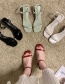 Fashion Beige Square High-heeled Sandals