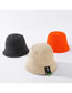 Fashion Black Sunshade Sunscreen Solid Color Fisherman Hat