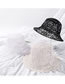 Fashion Black Thin Lace Embroidered Breathable Fisherman Hat