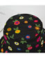 Fashion White Embroidered Flower Contrast Fisherman Hat