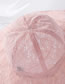 Fashion Pink Lace Lightweight Breathable Tether Straps Big Brim Cap