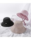 Fashion Beige Pearl Lace Tethered Fisherman Hat