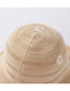 Fashion Khaki Little Daisy Embroidered Knitted Broad-band Fisherman Hat