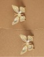 Fashion Golden Alloy Three-dimensional Butterfly Earrings