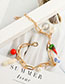 Fashion Golden Alloy Pearl Chain Bracelet