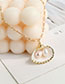 Fashion Beige Alloy Pearl Shell Double Necklace