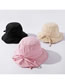 Fashion Black Irregular Side Cotton Tethered Fisherman Hat