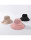 Fashion Beige Knitted Stitching Bow Ink Painting Fisherman Hat