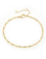 Fashion 14k Gold 14k Gold-plated Chain Fine-edged Bracelet