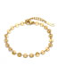 Fashion 14k Gold Titanium Steel Gold Plated Disc Chain Bracelet