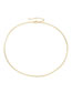 Fashion 14k Gold Titanium Steel Plated 14k Gold Chain Necklace