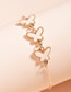 Fashion White Butterfly Resin Alloy Adjustable Bracelet