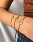 Fashion Eye Gold-plated Diamond-set Diamond Dripping Eye Adjustable Bracelet