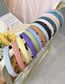 Fashion Yellow Sponge Solid Color Wide-brimmed Fabric Headband