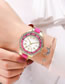 Fashion White Diamond Quartz Acrylic Quartz Watch