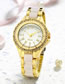 Fashion Pink Diamond Quartz Acrylic Quartz Watch