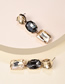 Fashion Gray + Champagne Geometric Shape Decorated Diamond Earrings