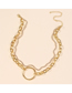 Fashion Golden Round Claw Chain Alloy Multi-layer Necklace