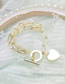 Fashion Golden Love Ot Thick Chain Multi-layer Bracelet