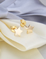 Fashion Golden Five-pointed Star Gold-plated Necklace Earring Set