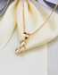 Fashion Golden Set Of Three Round Gold-plated Zircon Earring Necklaces