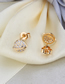 Fashion Golden Planet Gold-plated Diamond Earring Necklace Set
