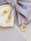 Fashion Golden Moon Gold-plated Stud Necklace Set